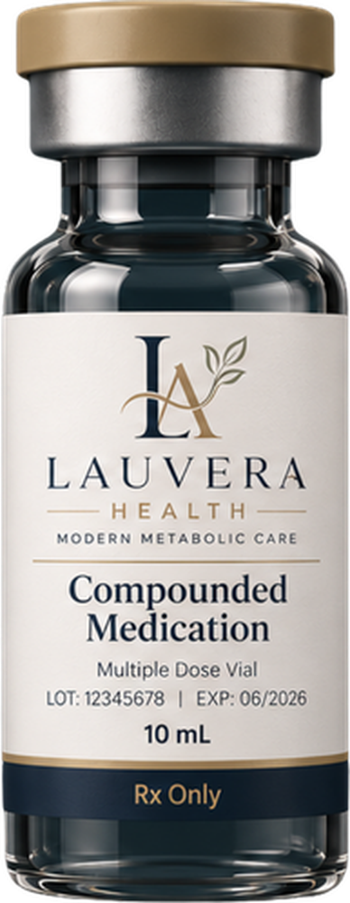 Compounded GLP-1 medication vial